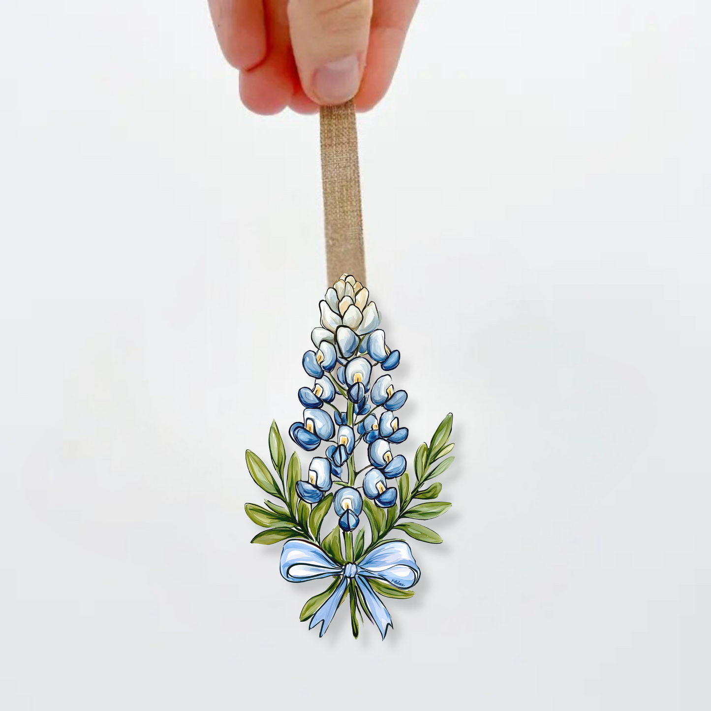 Acrylic Bluebonnet Flower Ornament