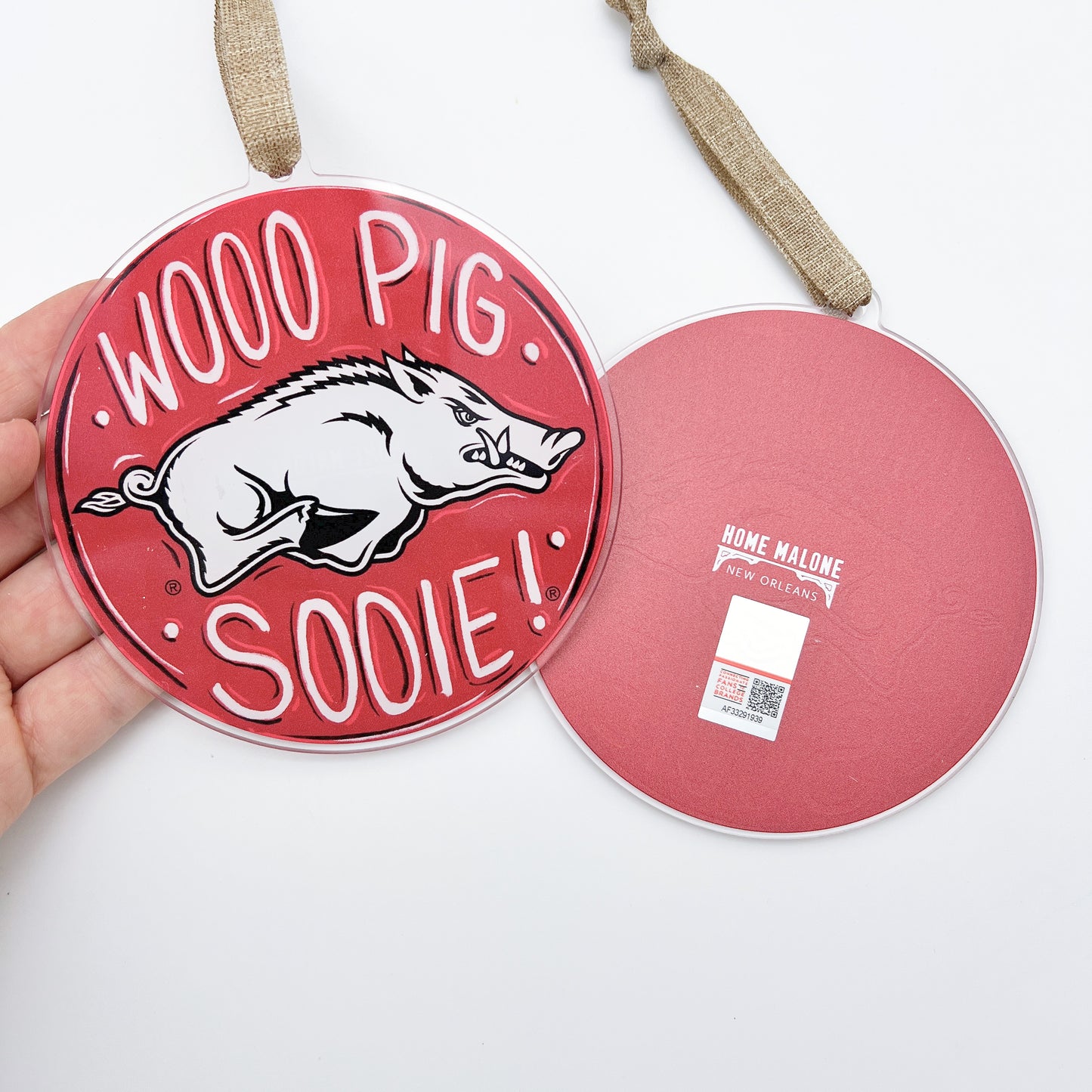 Arkansas Razorbacks Acrylic Ornament