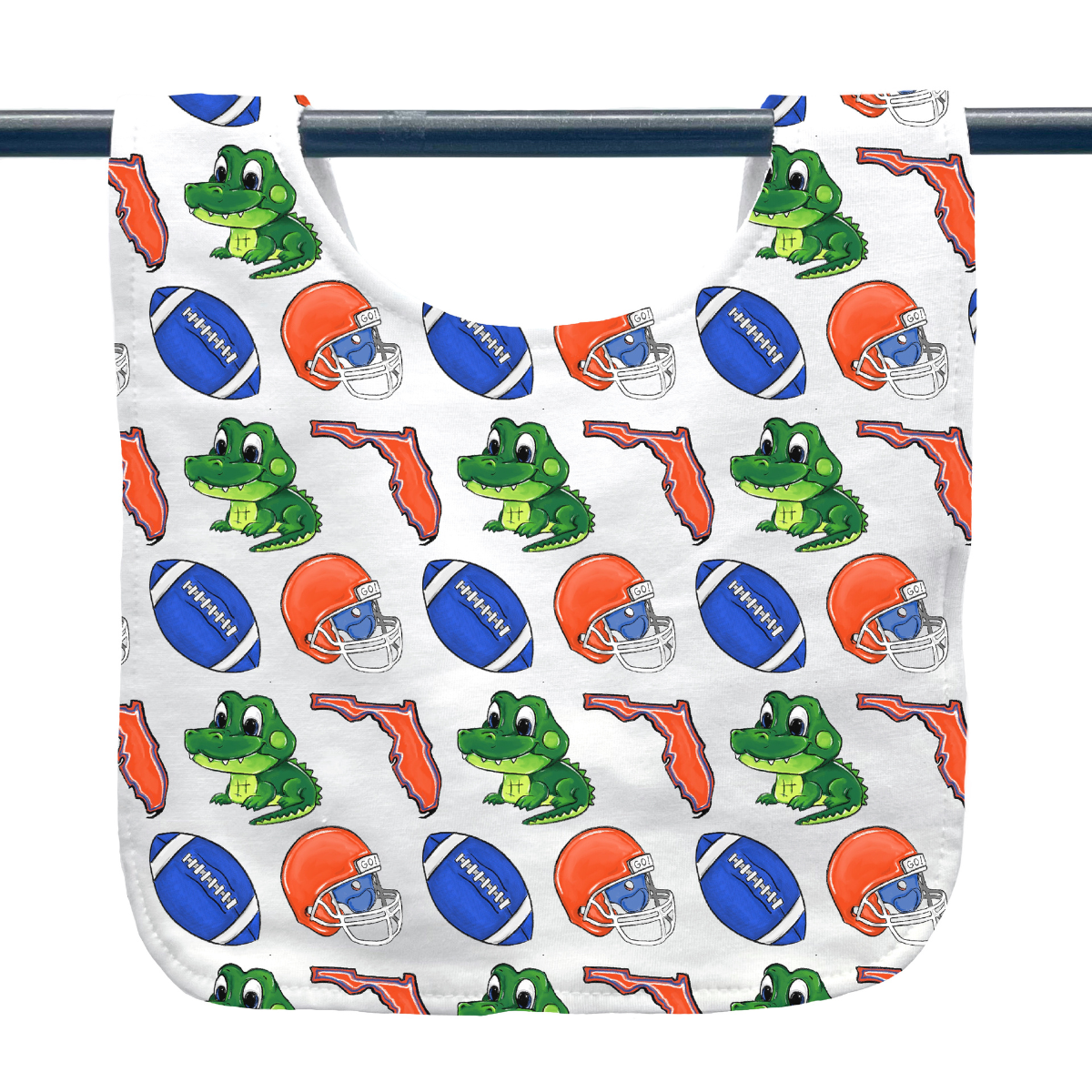 Gator Football Baby Bib