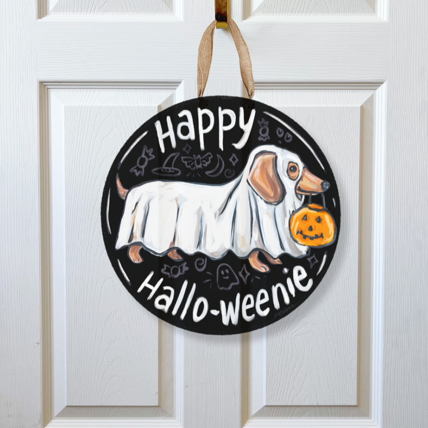Happy Hallo-Weenie Door Hanger