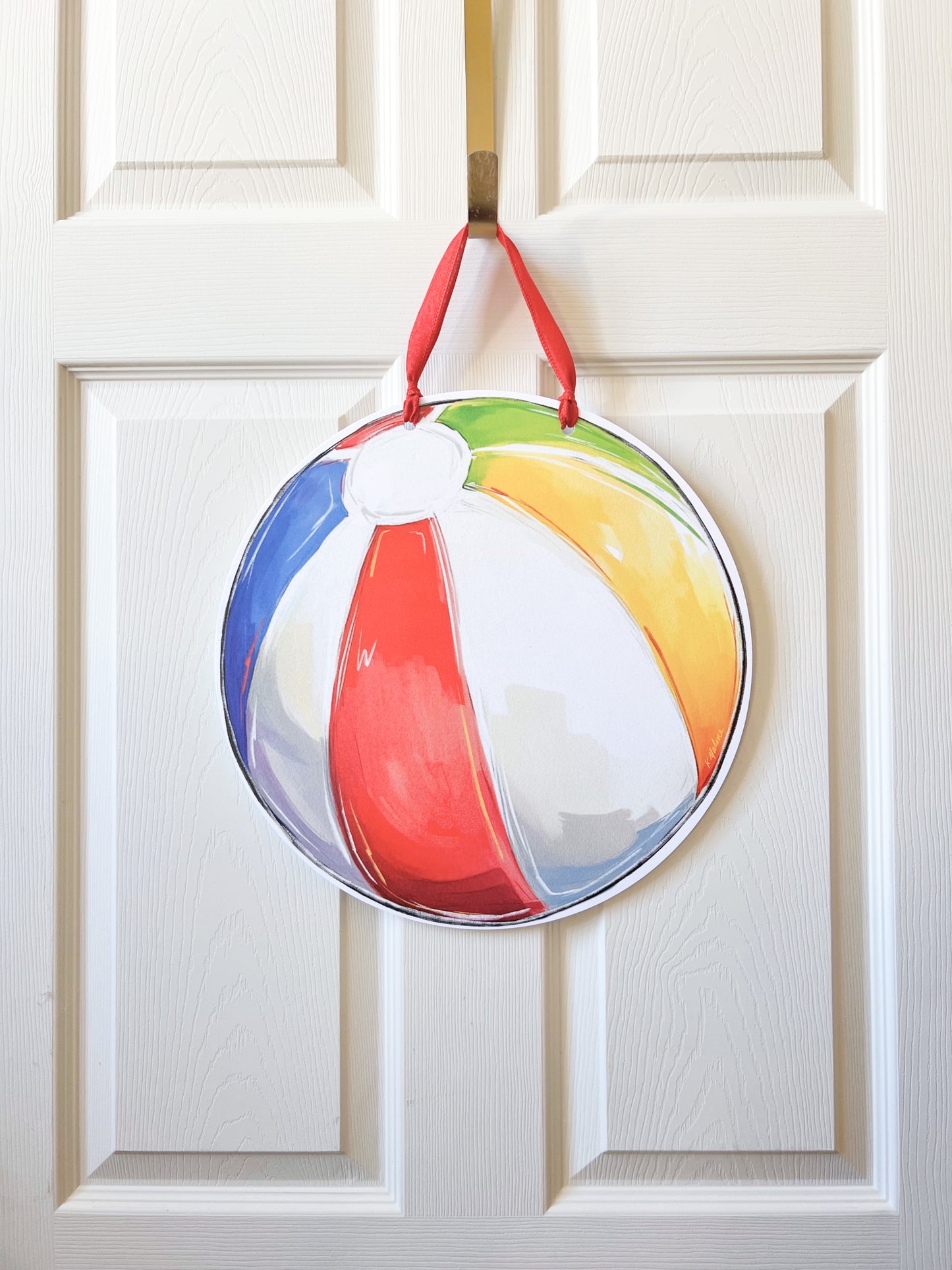Beach Ball Round Door Hanger