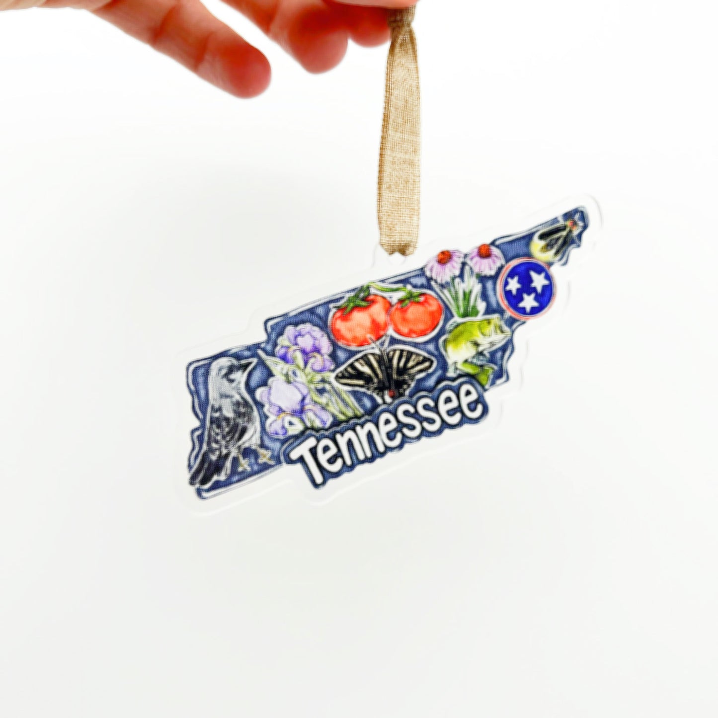 Acrylic Tennessee State Favorites Ornament