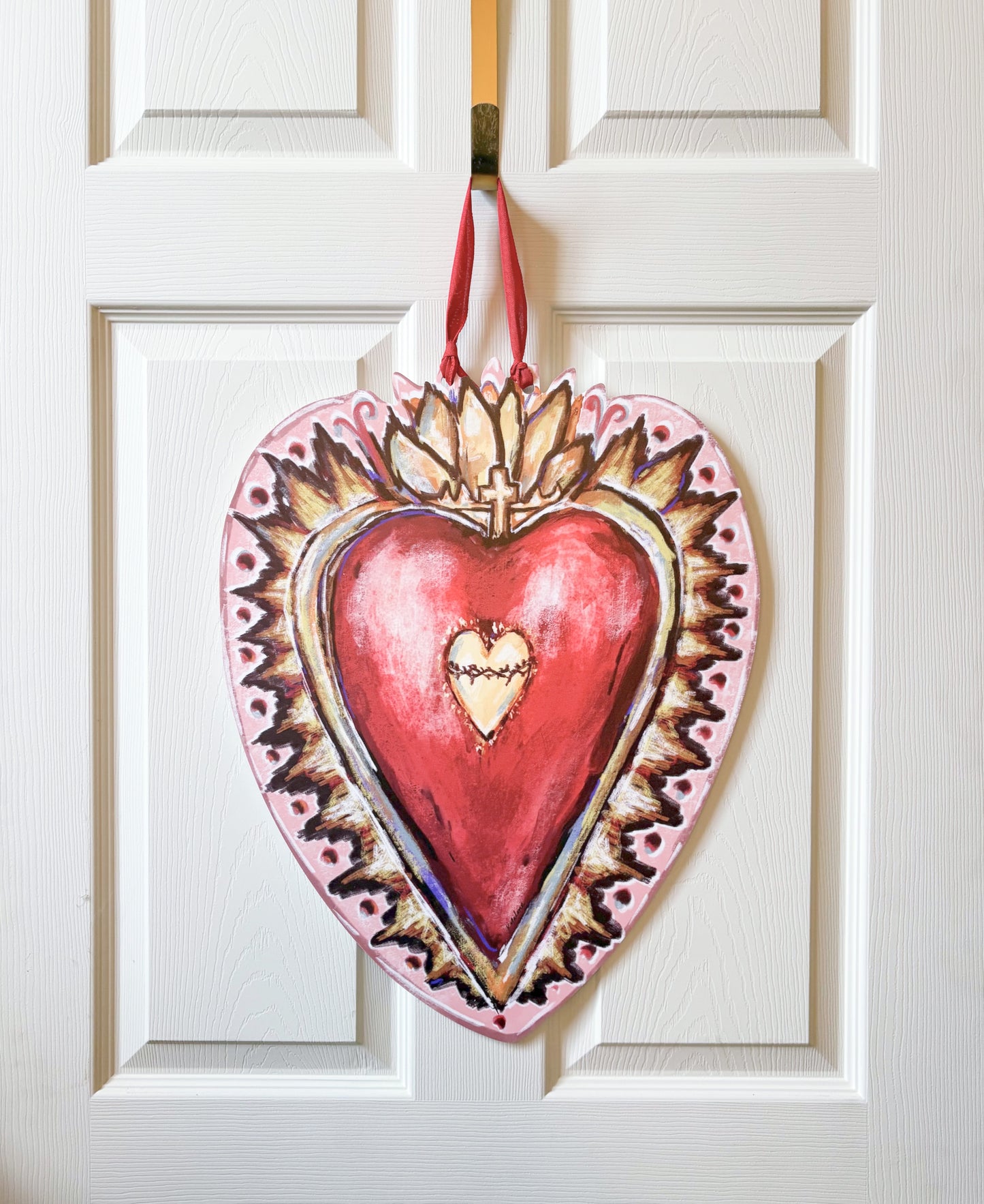 Sacred Heart Door Hanger