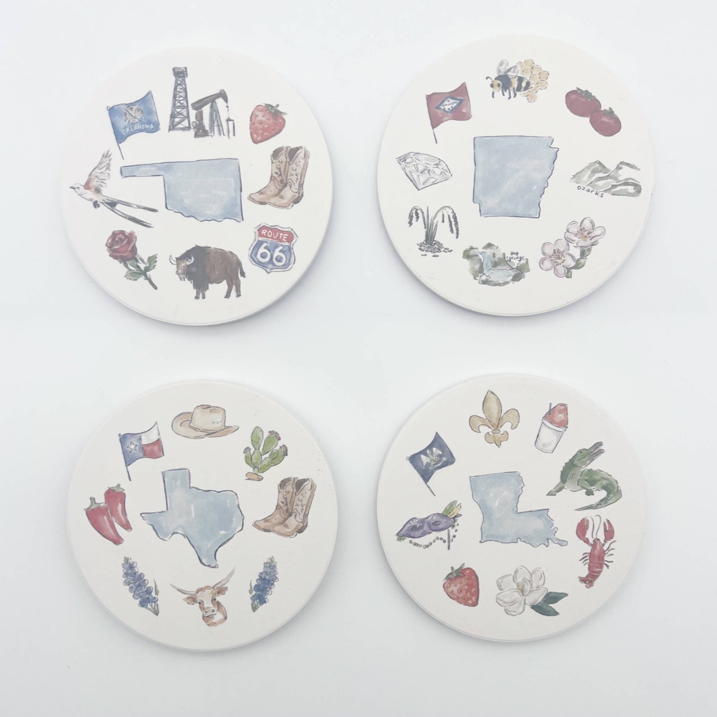 Arkansas Icons Coaster