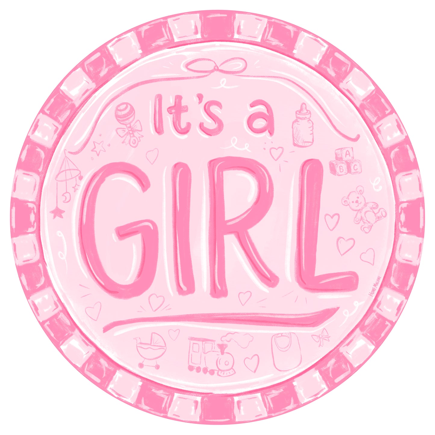 It's A Girl Decornament