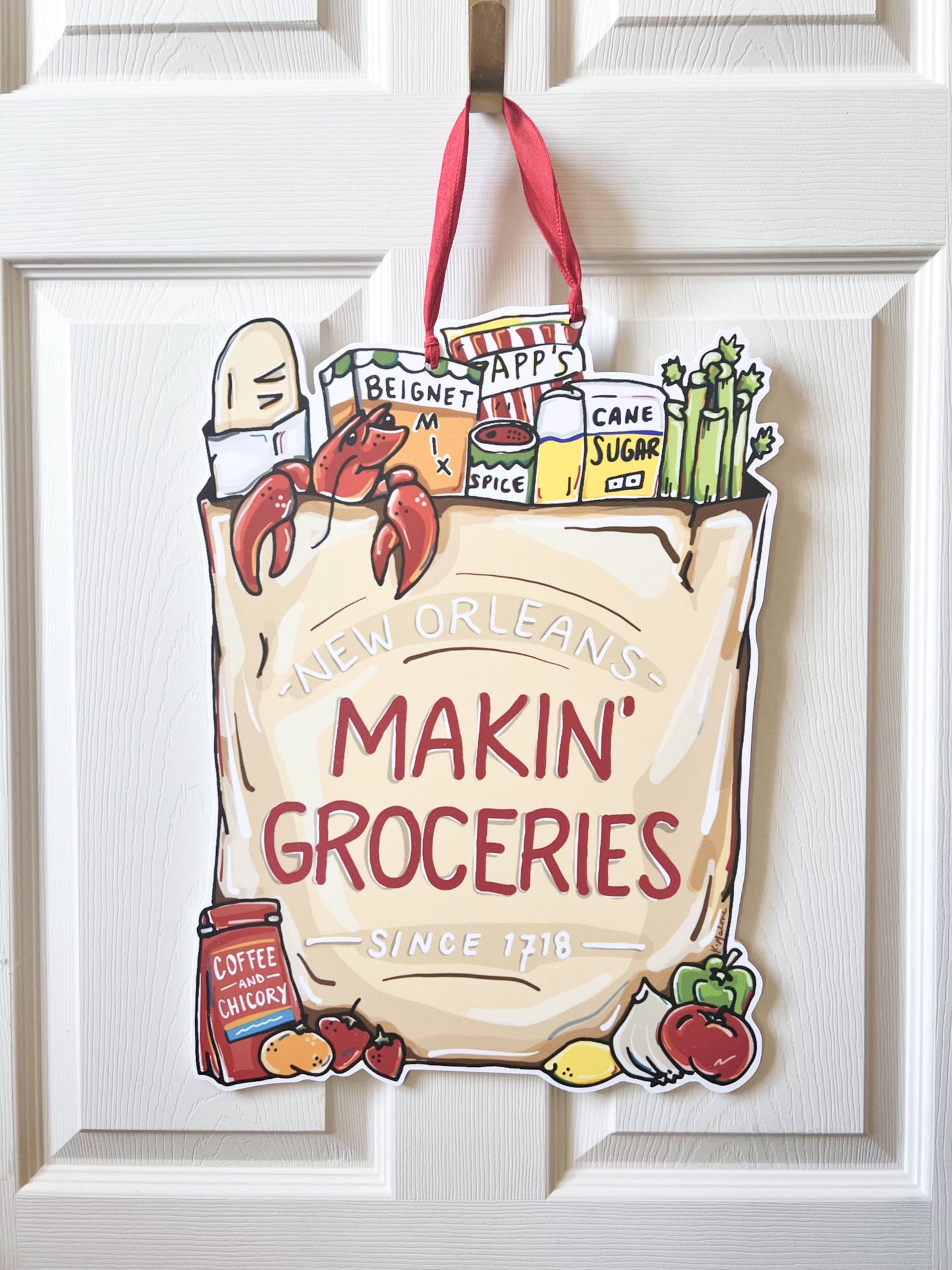 Makin' Groceries Door Hanger