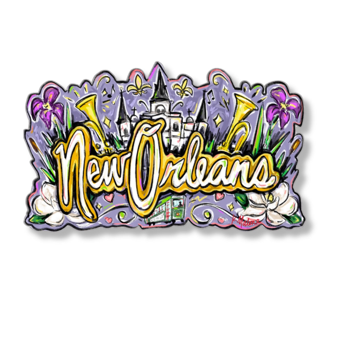 New Orleans Bon Temps Sticker