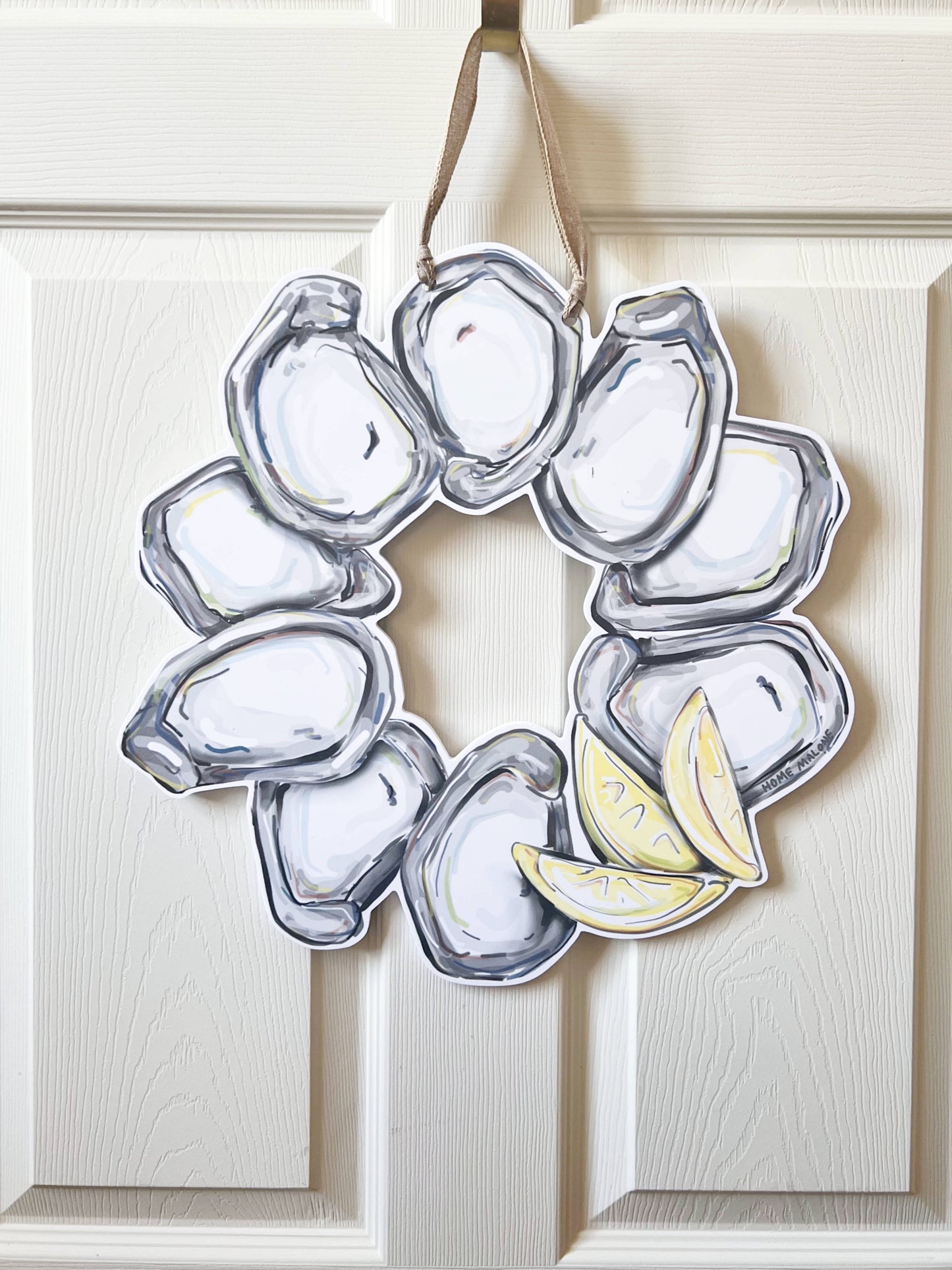 Oyster Wreath Door Hanger