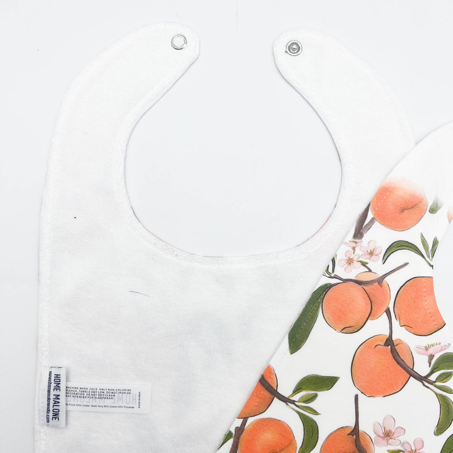 Peaches Baby Bib
