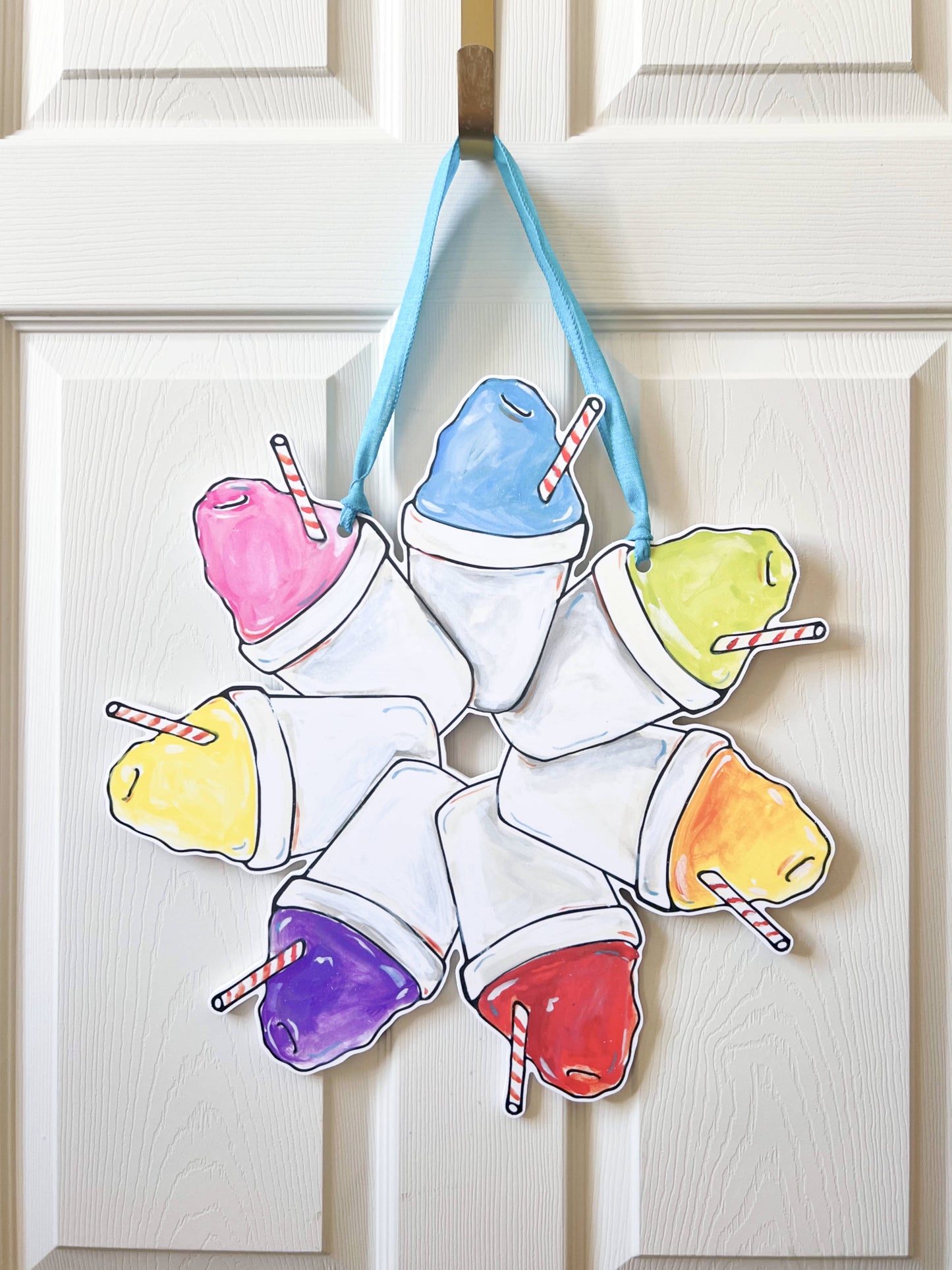 Sno-Ball Wreath Door Hanger
