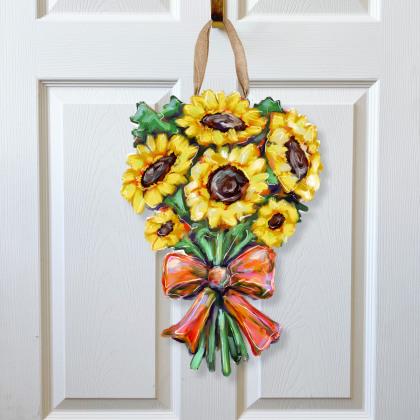 Sunflower Bouquet Door Hanger