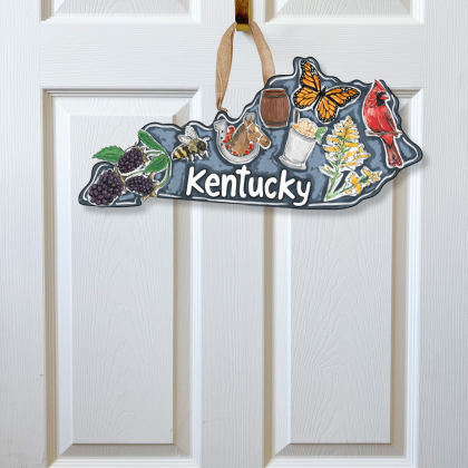 Kentucky State Favorites Door Hanger