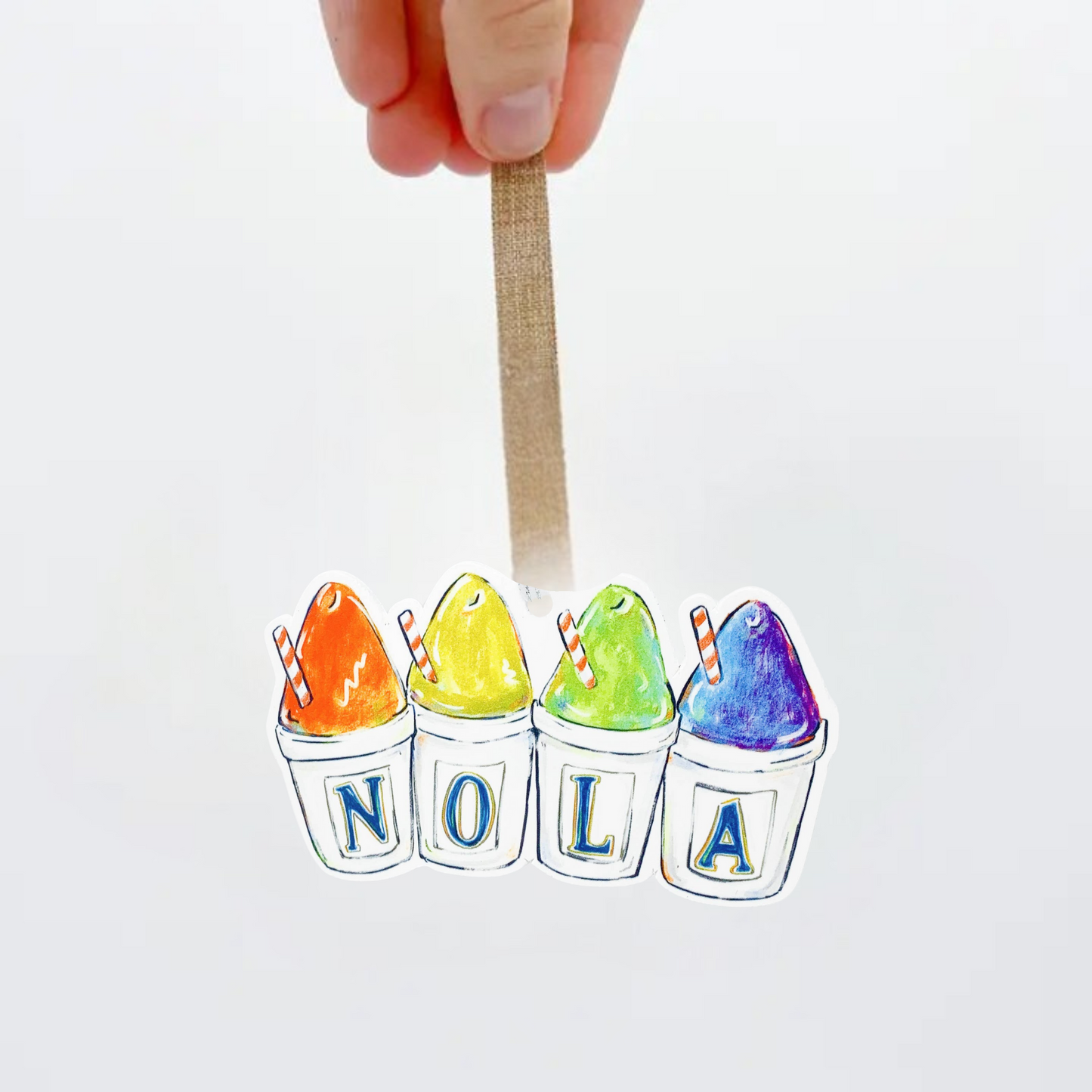 Acrylic NOLA Sno-balls Ornament