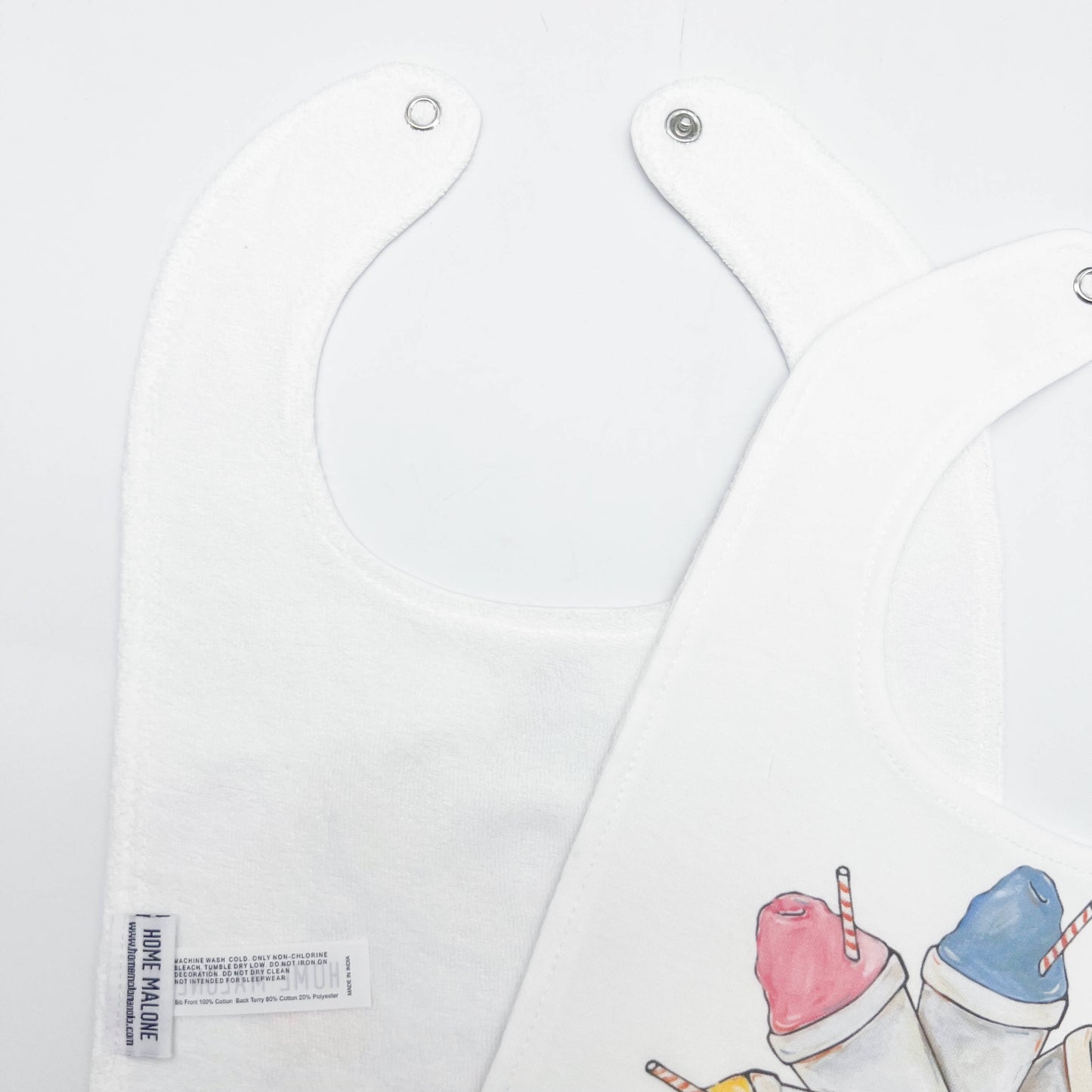 Sno-Ball Wreath Baby Bib