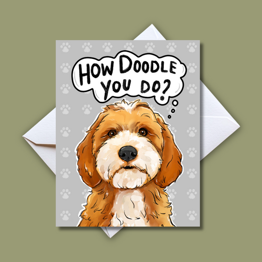 How Doodle You Do Card-Thinking of You Hello Miss You Card