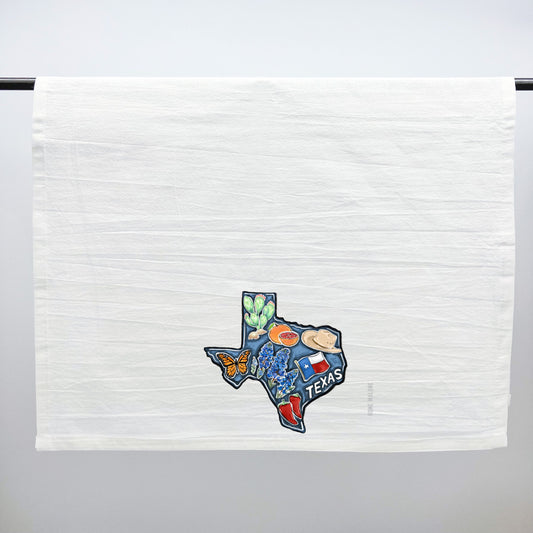 Texas State Favorites Tea Towel