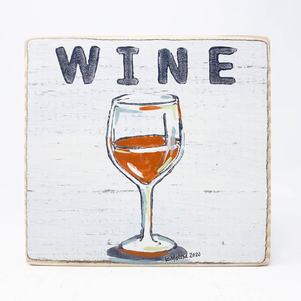 Square Wood Signs - Fun Decorative Wall Decor