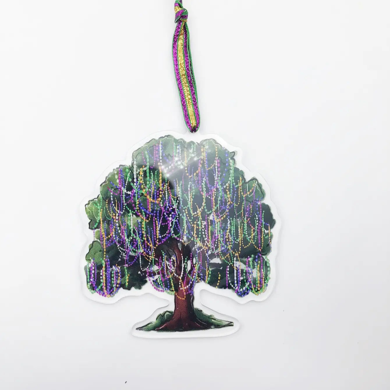 Acrylic Mardi Gras Bead Tree Ornament - Christmas Tree Decor