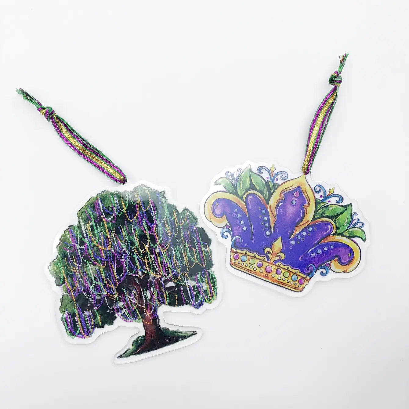 Acrylic Mardi Gras Bead Tree Ornament - Christmas Tree Decor