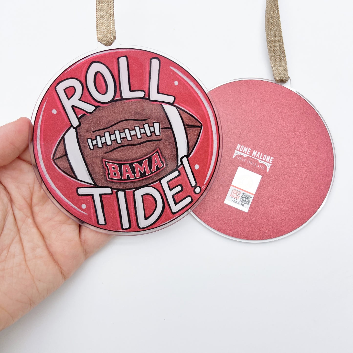 Alabama Roll Tide Acrylic Ornament