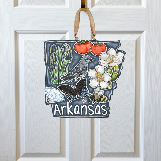 Arkansas State Favorites Door Hanger