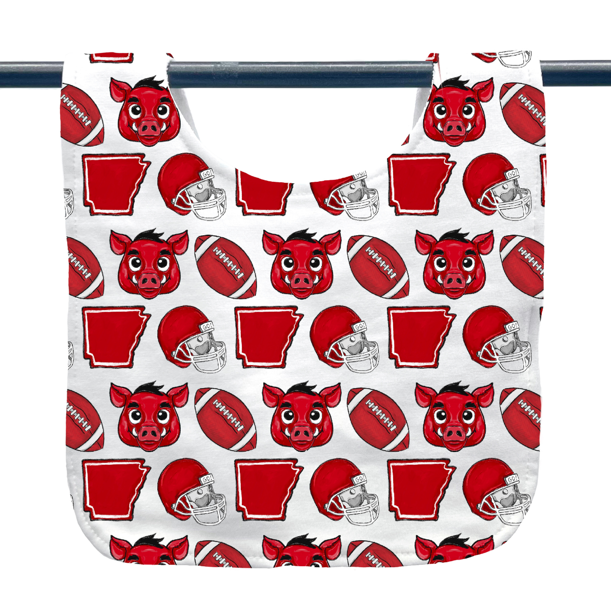 Baby Razorback Baby Bib