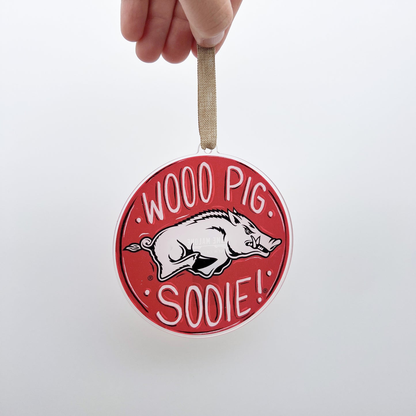 Arkansas Razorbacks Acrylic Ornament