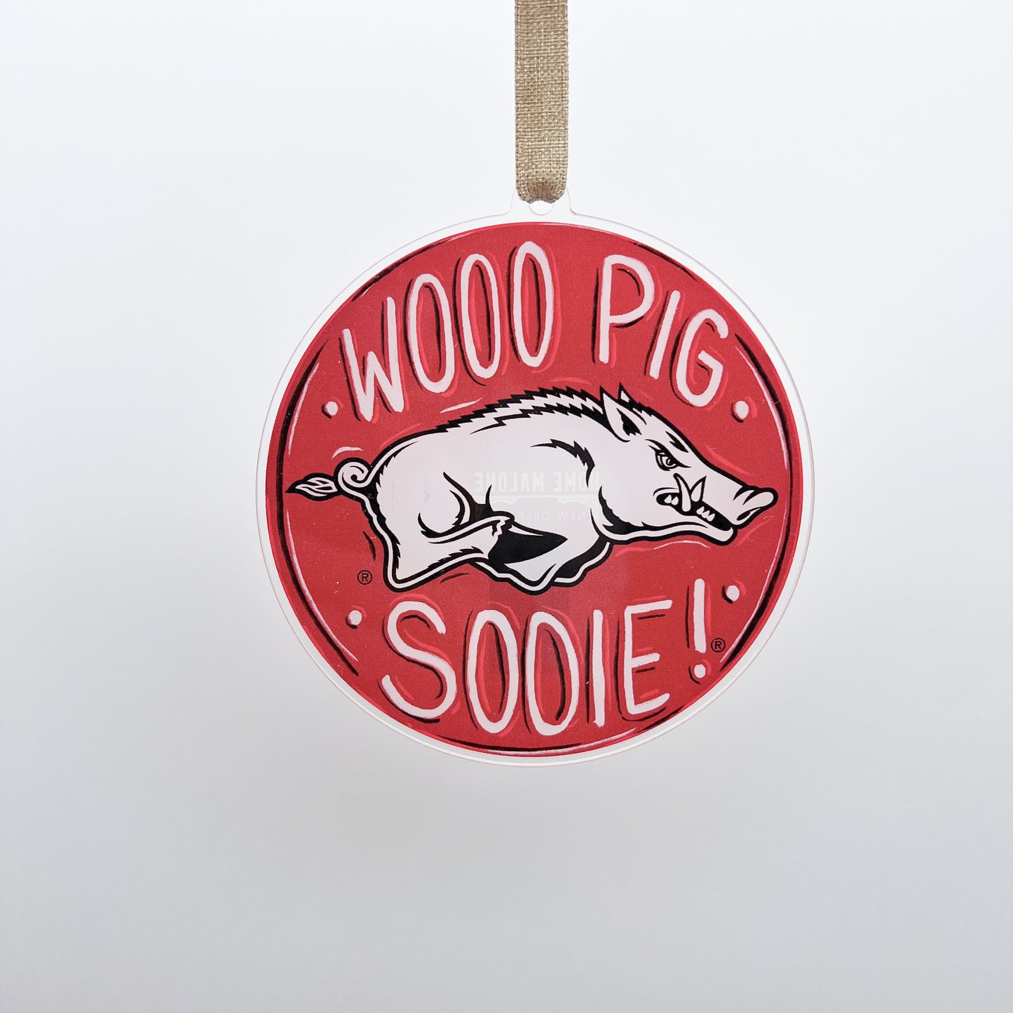 Arkansas Razorbacks Acrylic Ornament