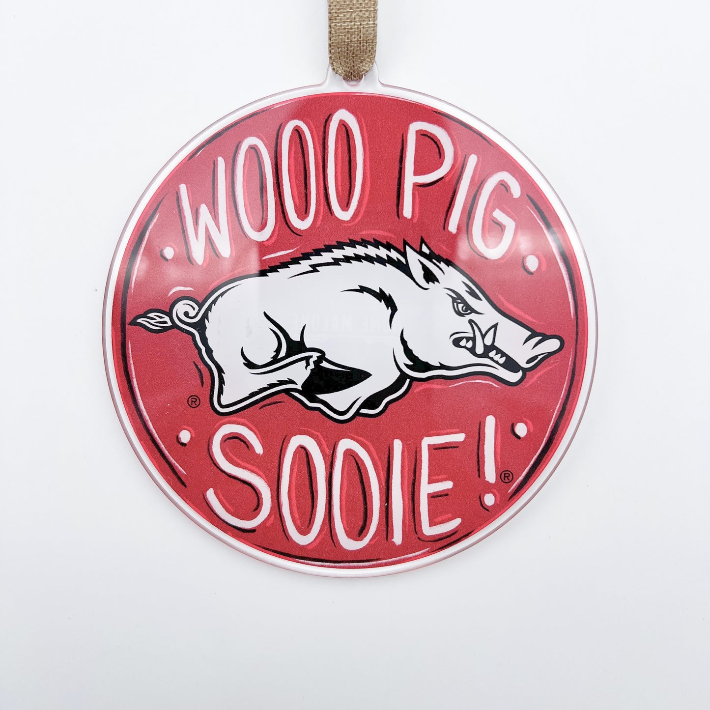 Arkansas Razorbacks Acrylic Ornament