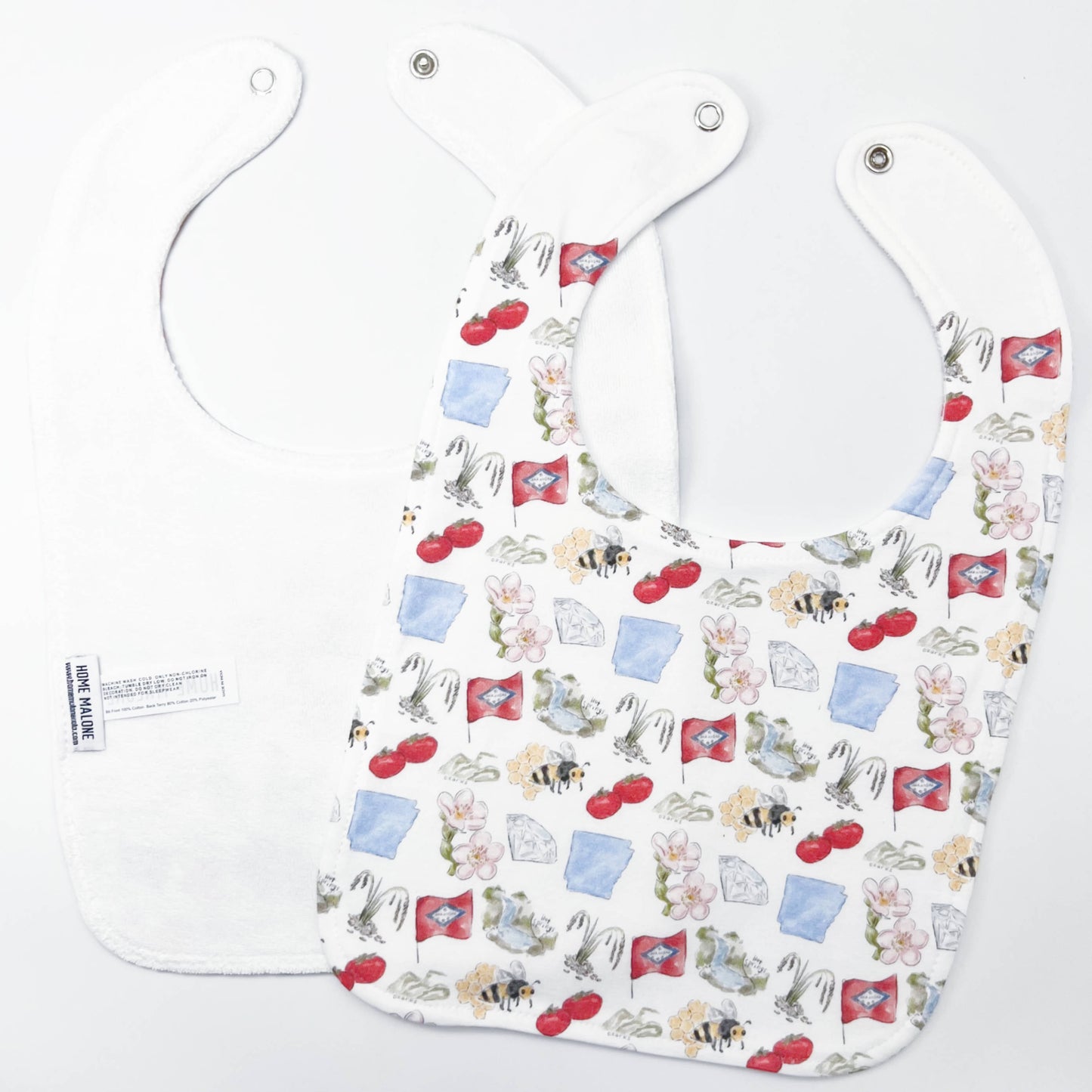 Arkansas Icons Baby Bib