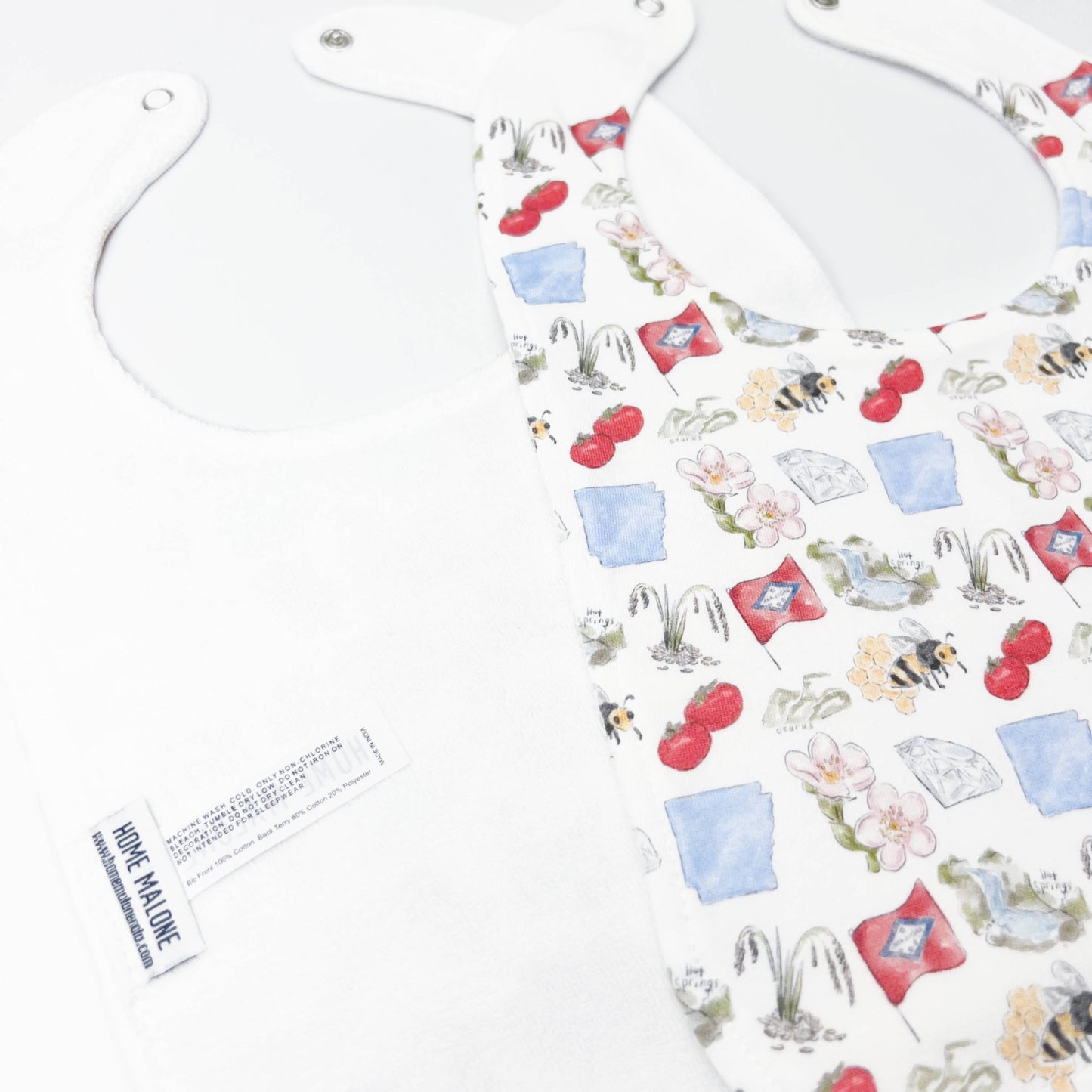 Arkansas Icons Baby Bib