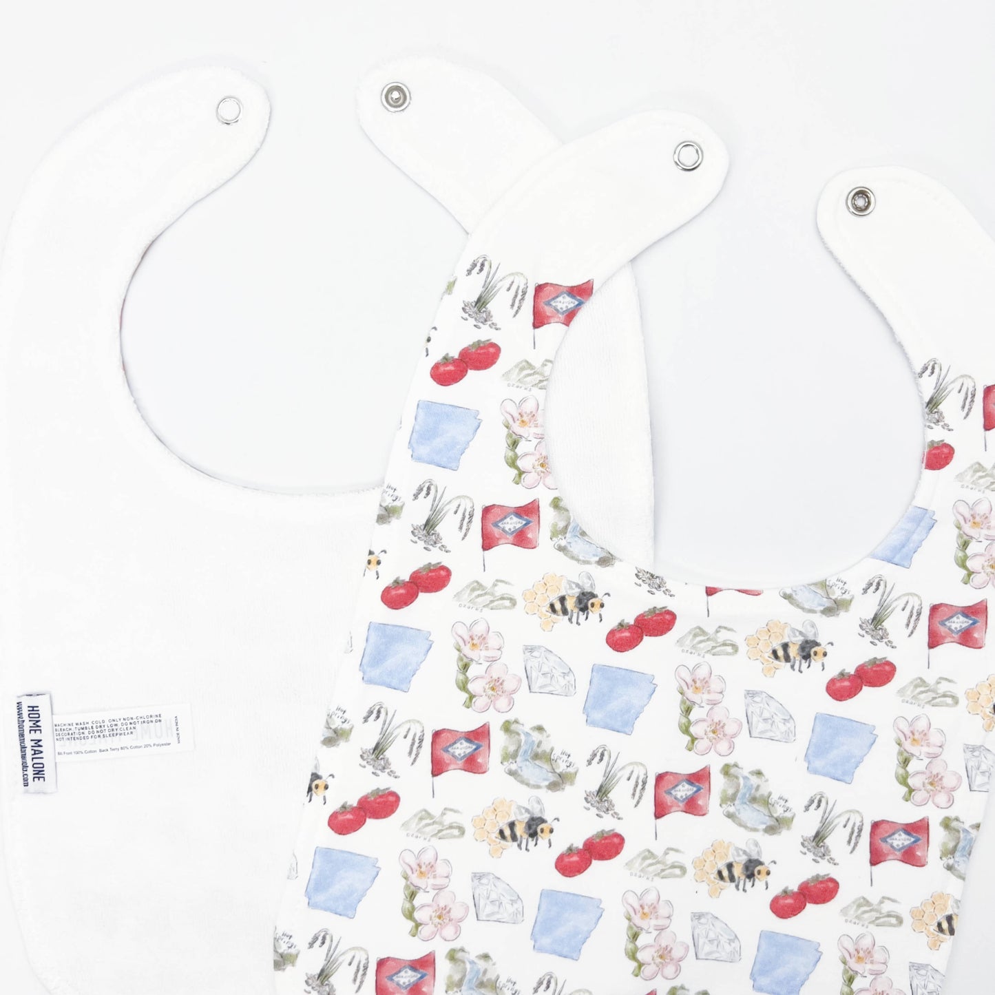 Arkansas Icons Baby Bib