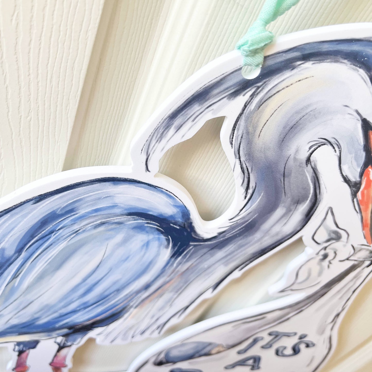 It's A Boy - Blue Heron Door Hanger
