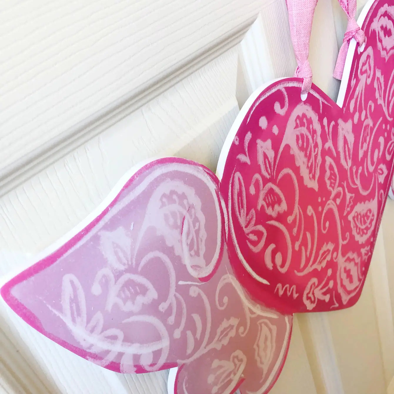 Chinoiserie Winged Heart Door Hanger