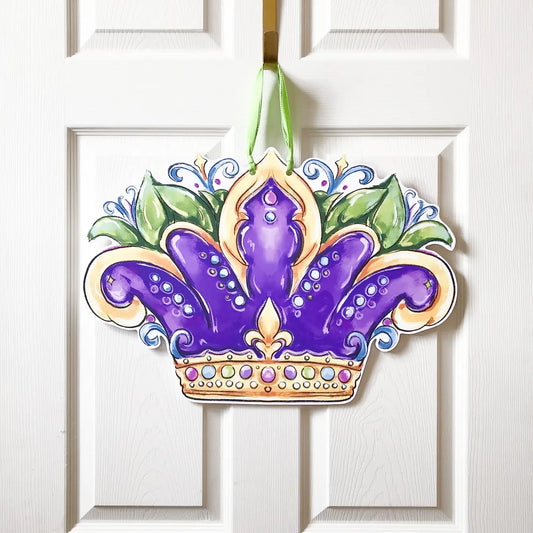 Carnival Queen Crown Door Hanger