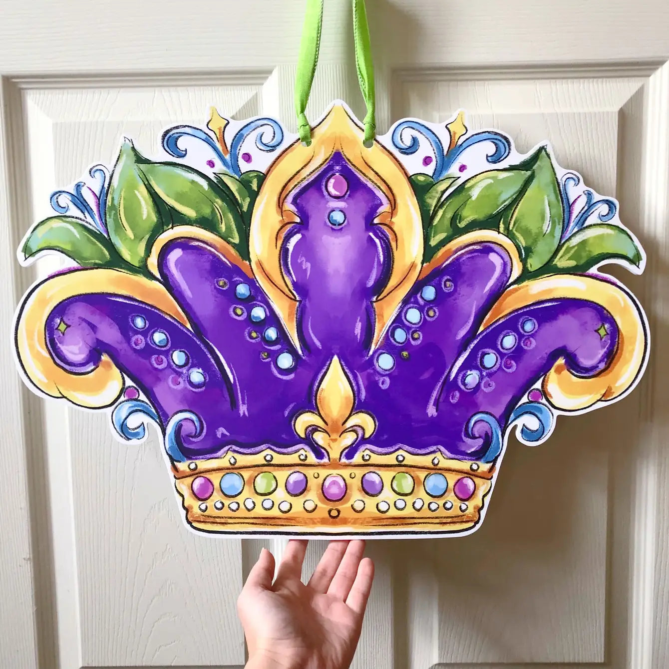 Carnival Queen Crown Door Hanger