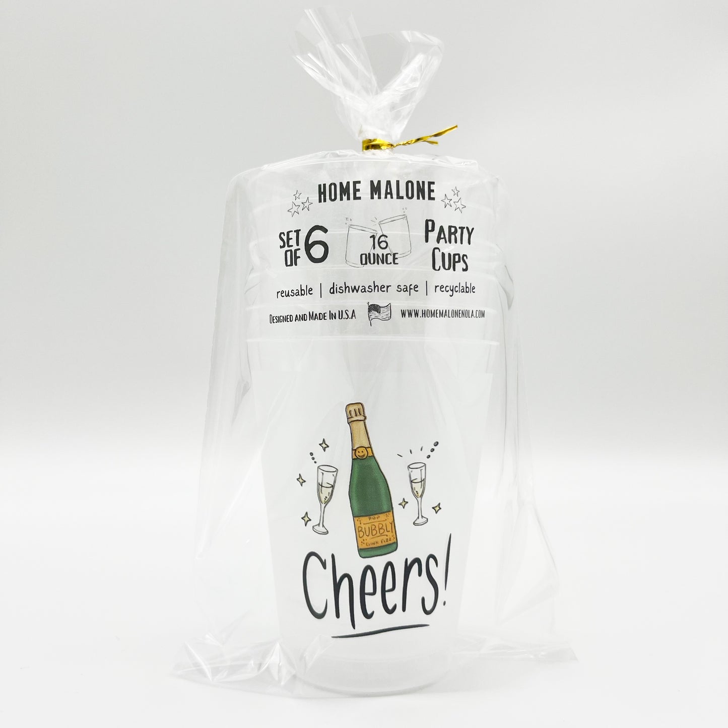 Champagne Cheers Party Cup Set
