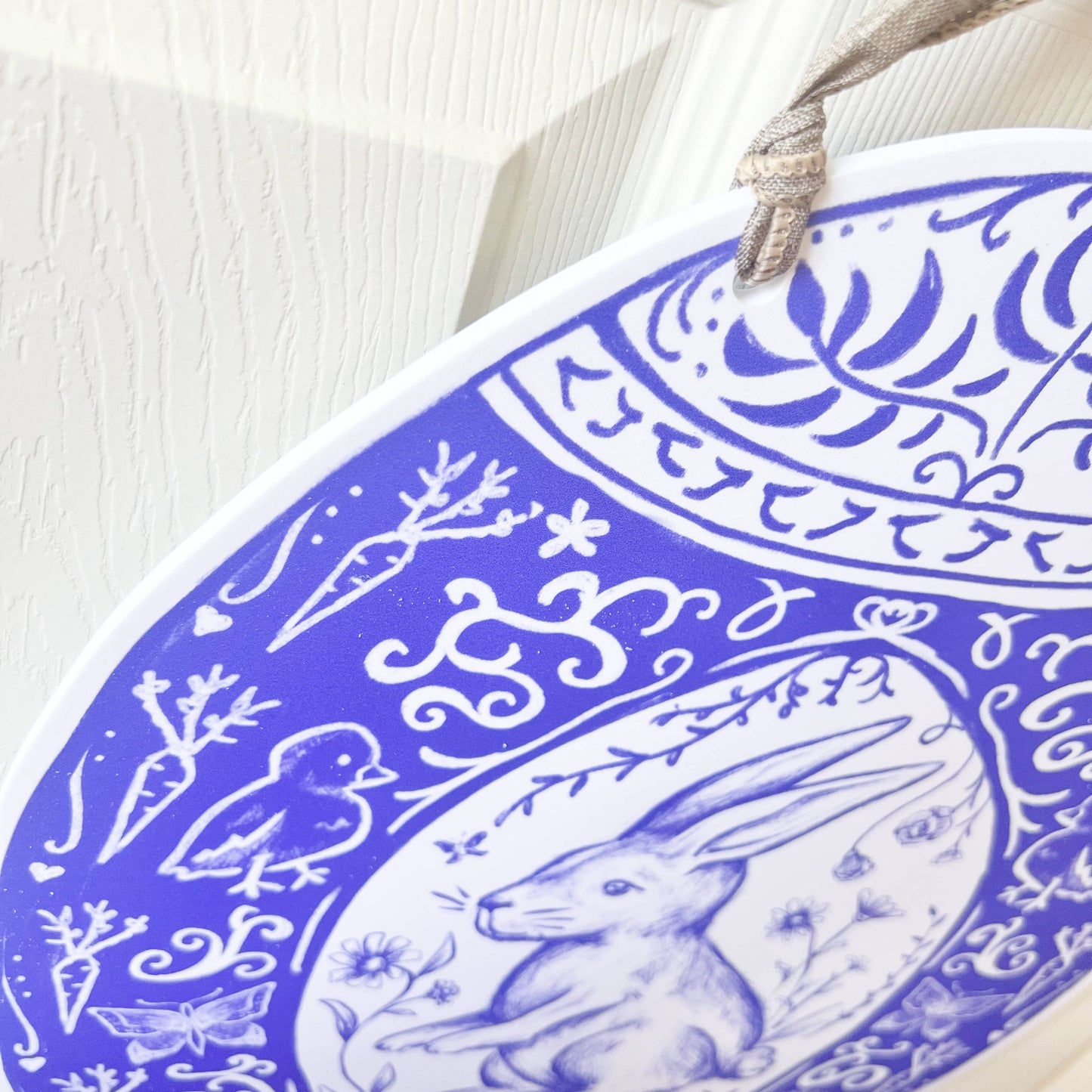Chinoiserie Easter Egg Door Hanger