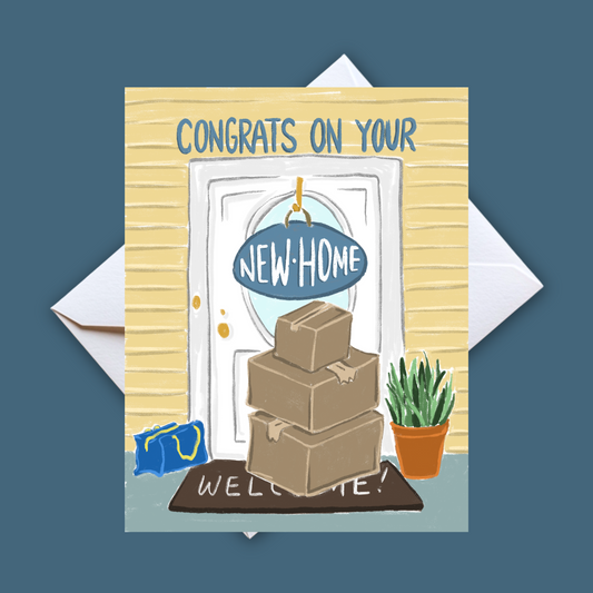 Congrats New Home Card - Housewarming Congratulations