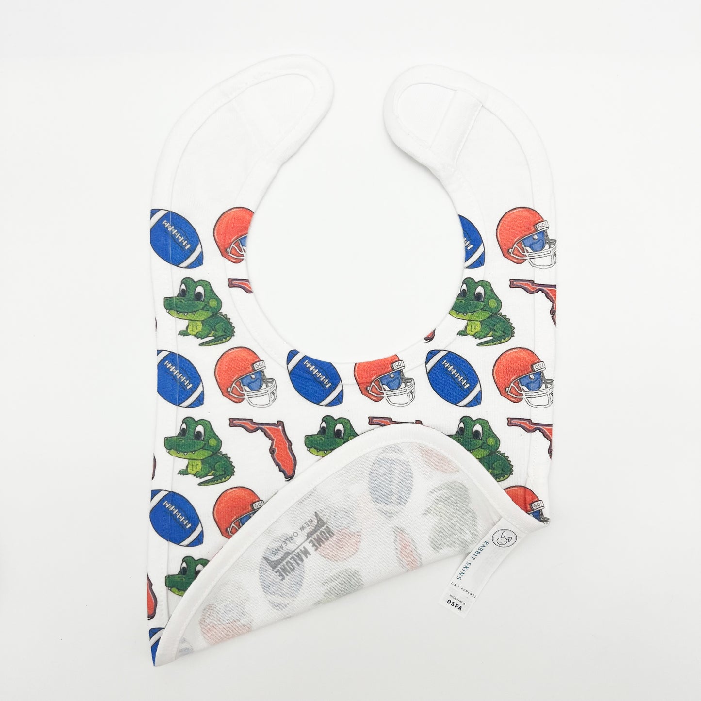 Gator Football Baby Bib-Florida Gift New Baby Arrival