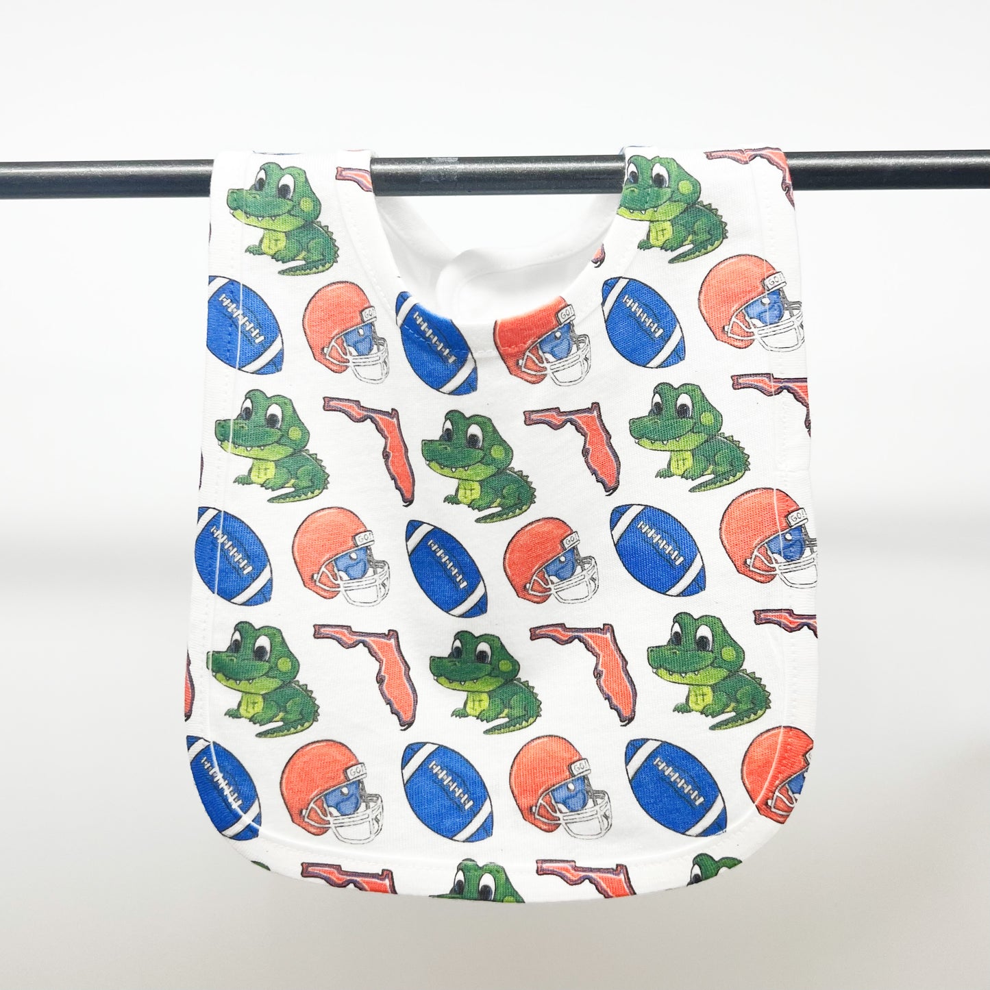 Gator Football Baby Bib-Florida Gift New Baby Arrival