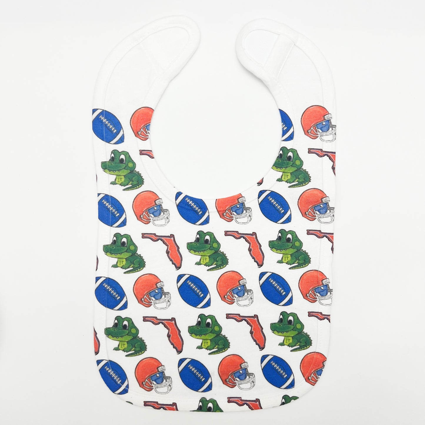 Gator Football Baby Bib-Florida Gift New Baby Arrival