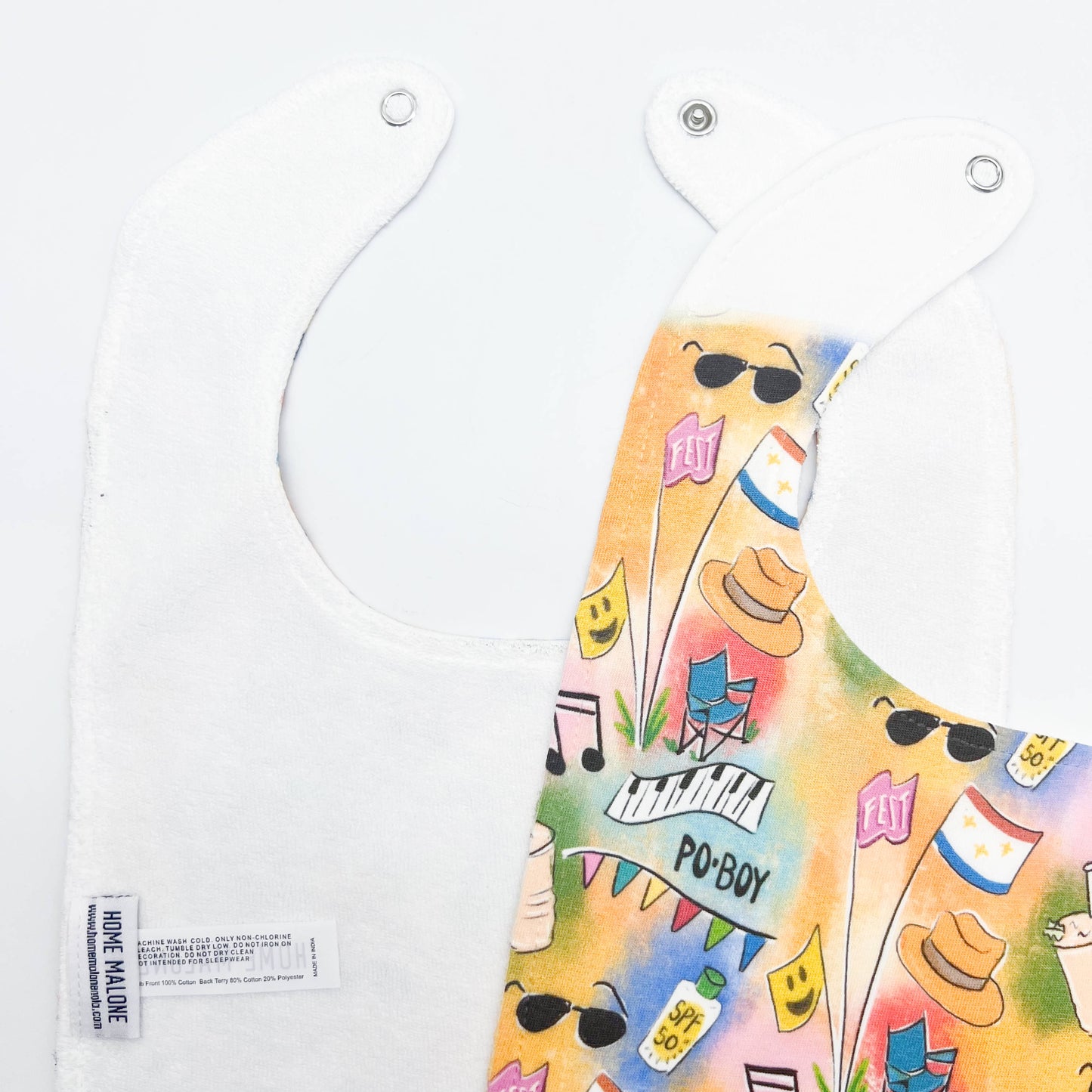 Jazz Fest Shirt Pattern Baby Bib