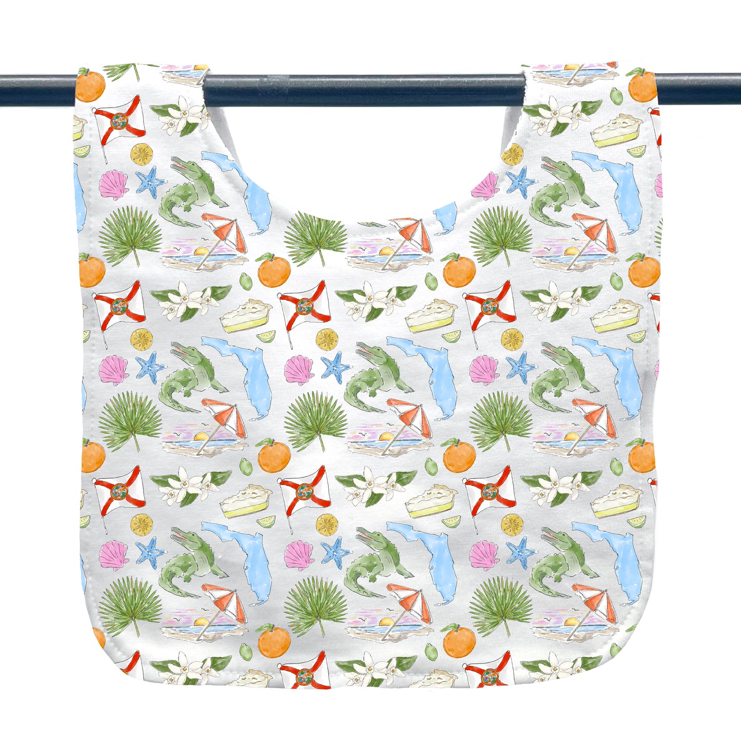 Florida Icons Baby Bib