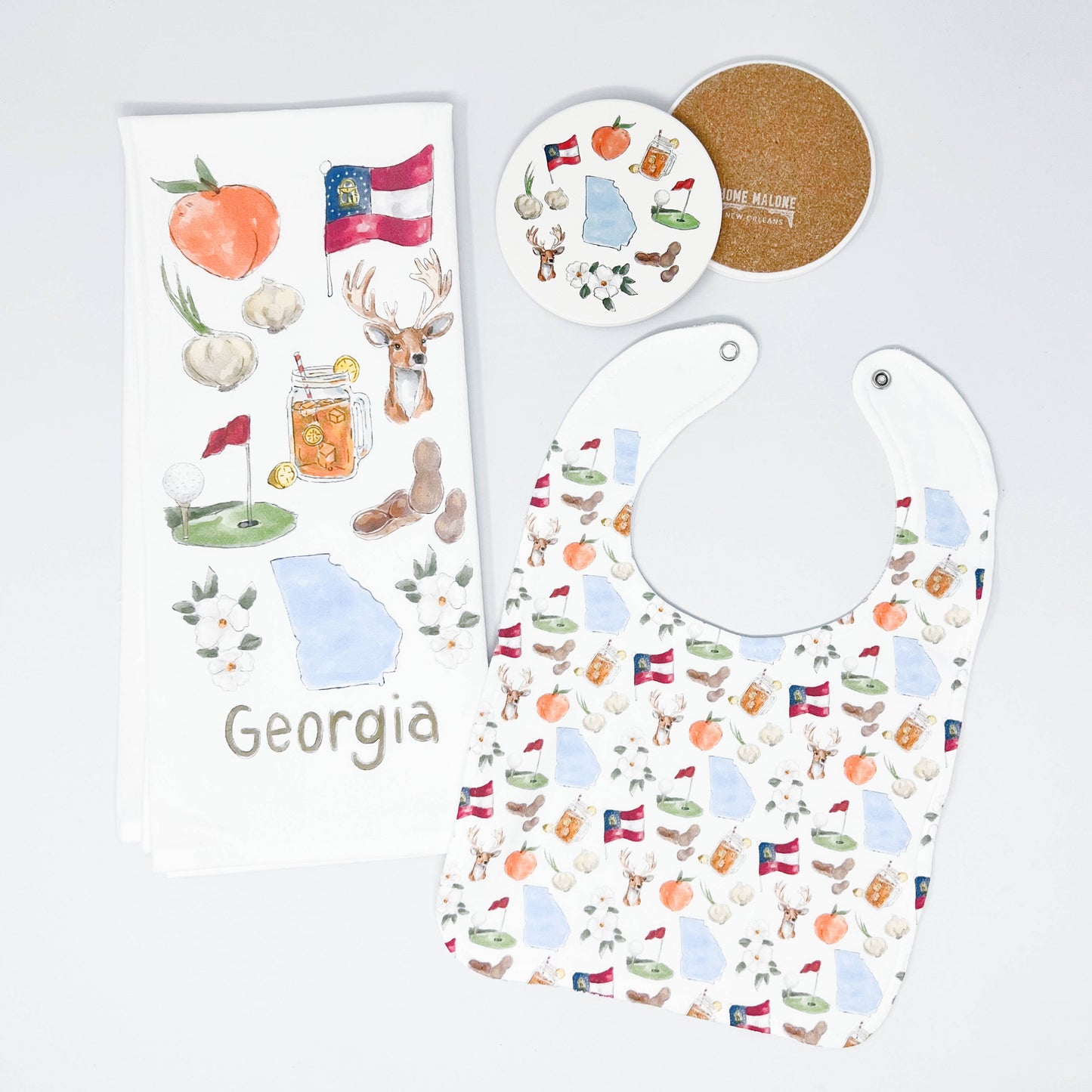 Georgia Icons Tea Towel