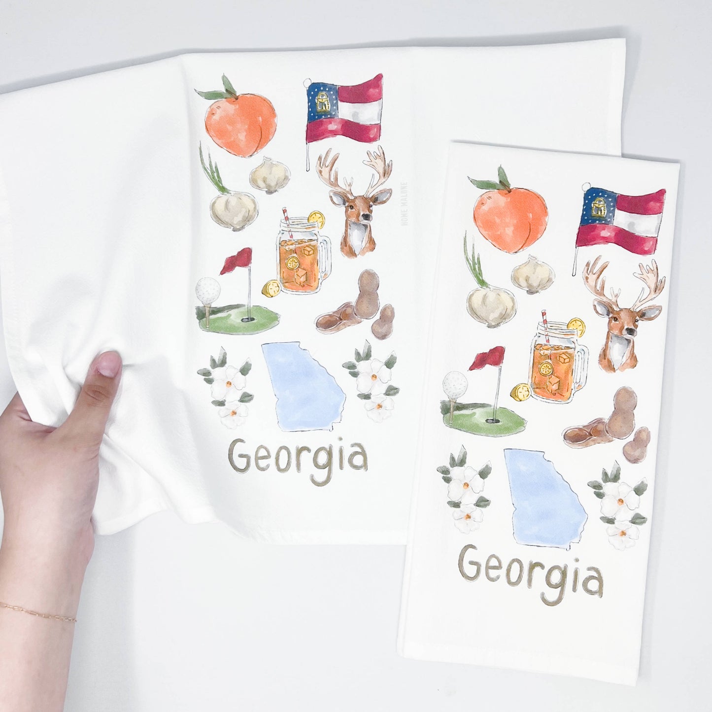 Georgia Icons Tea Towel