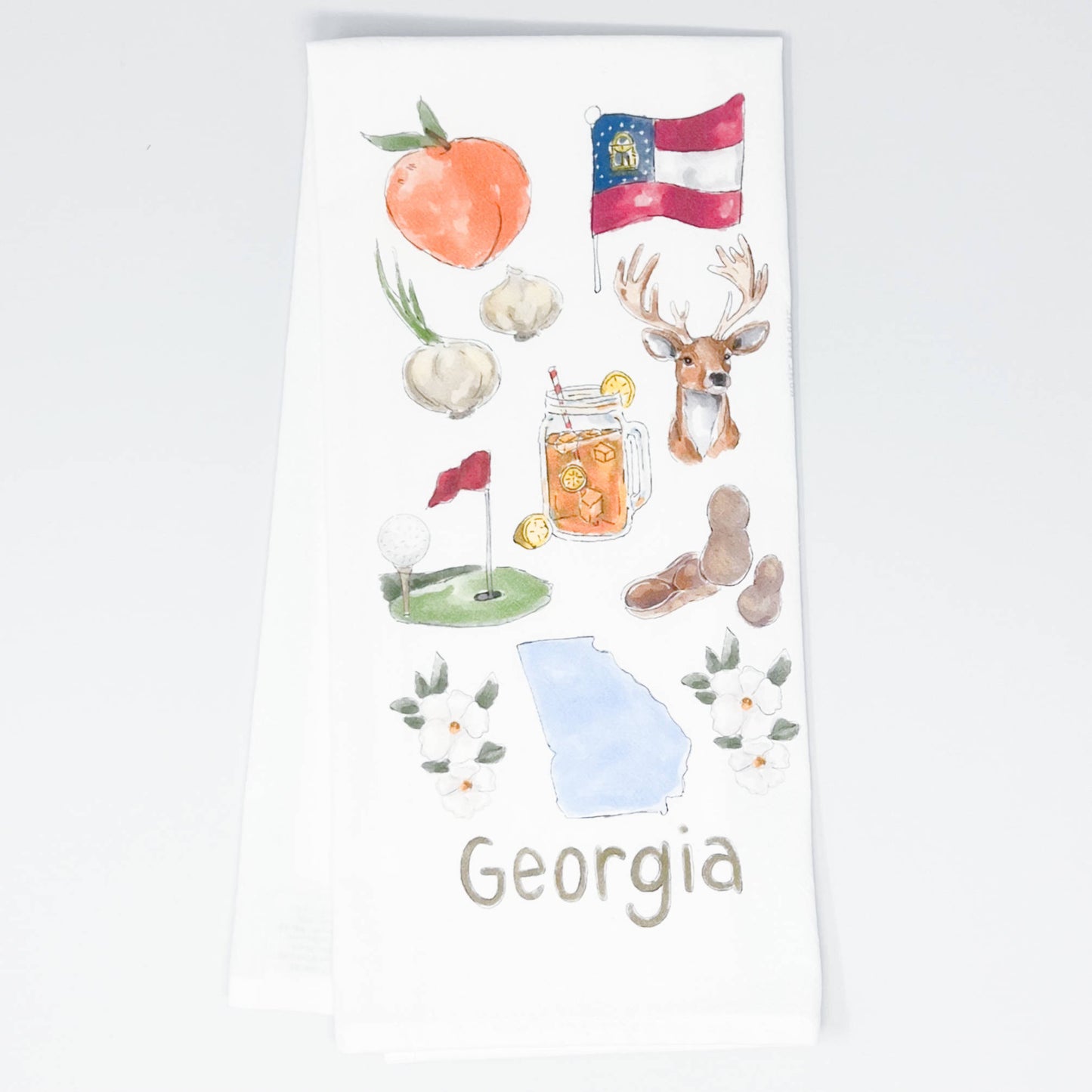 Georgia Icons Tea Towel