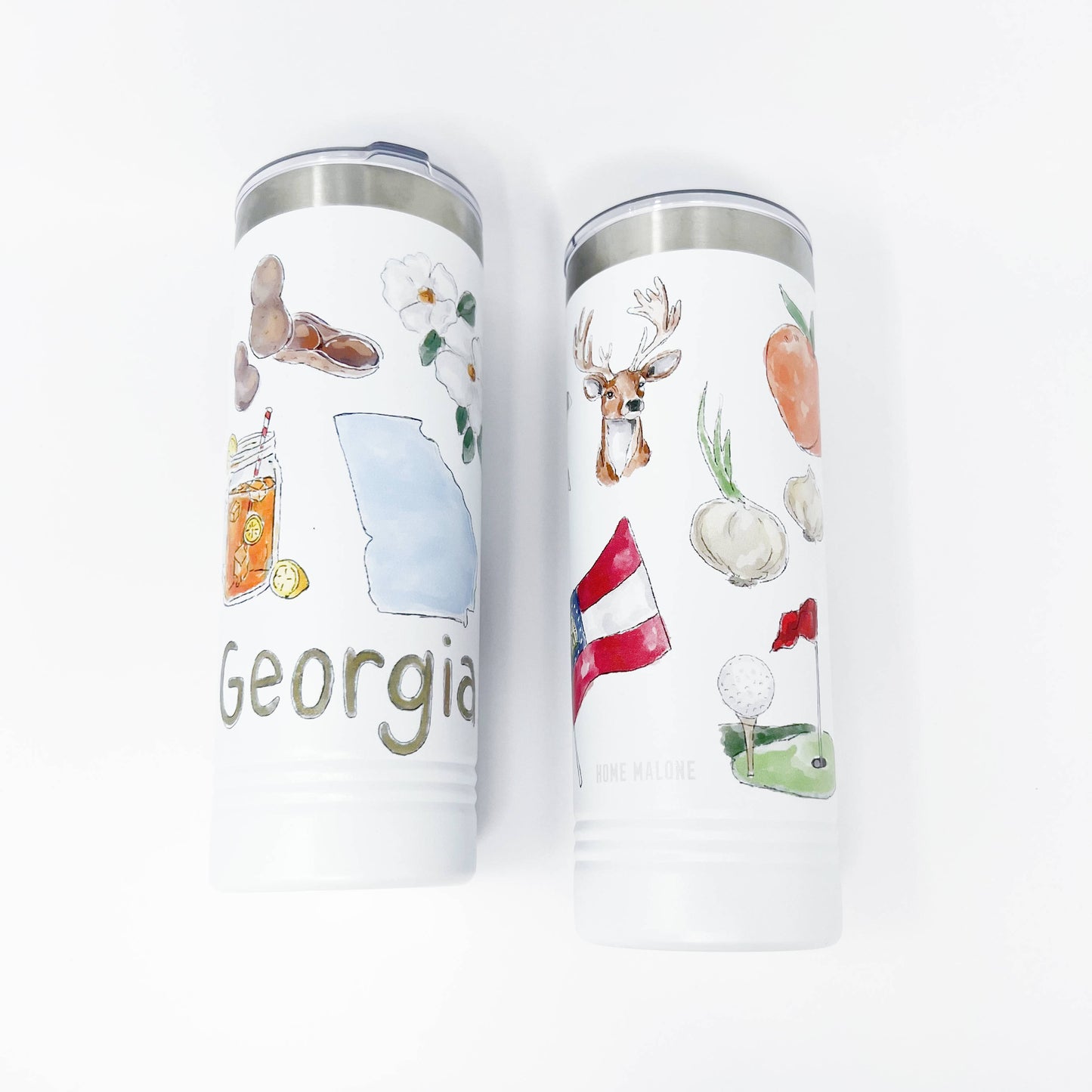 Georgia Icons Skinny Tumbler 22oz