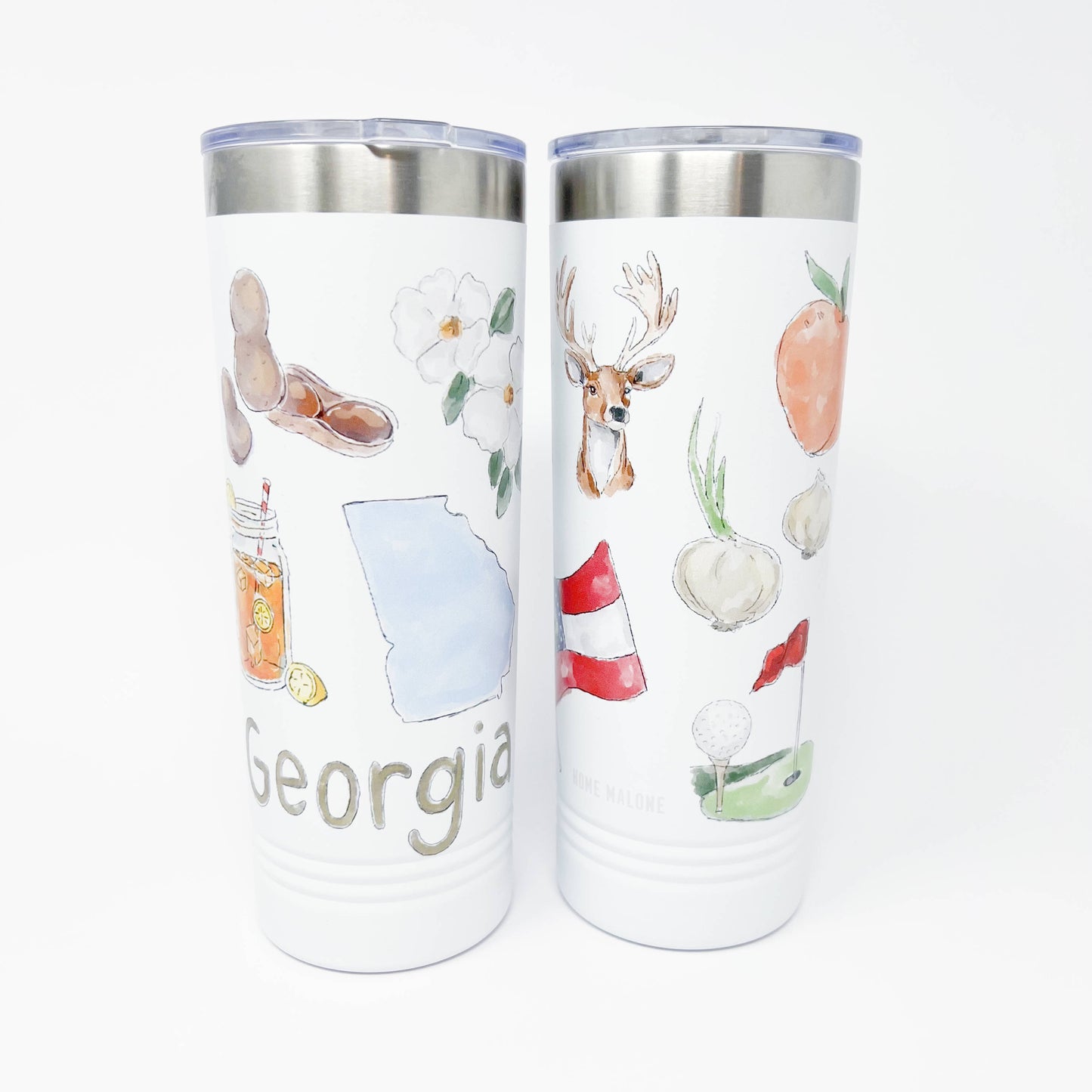 Georgia Icons Skinny Tumbler 22oz