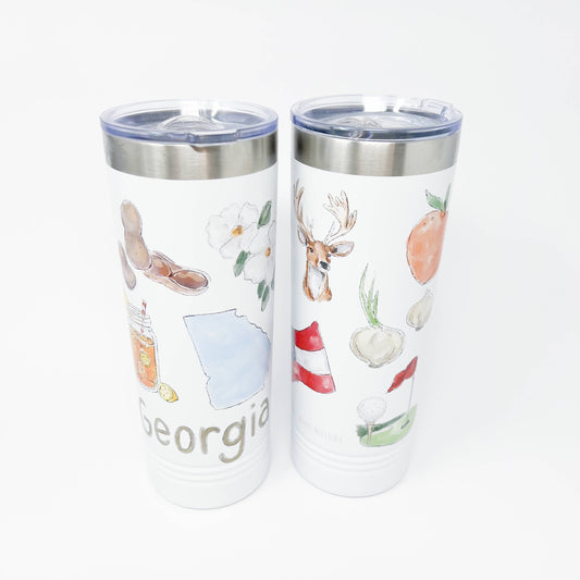 Georgia Icons Skinny Tumbler 22oz